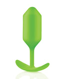 B-vibe Weighted Snug Plug 3 - 180 G Lime