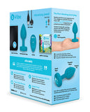 B-vibe Remote Control Vibrating Jewel Plug (s-m) - Teal