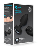 B-vibe Remote Control Vibrating Jewel Plug (m-l) - Black