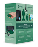 B-vibe Remote Control Vibrating Jewel Plug (m-l) - Emerald Green