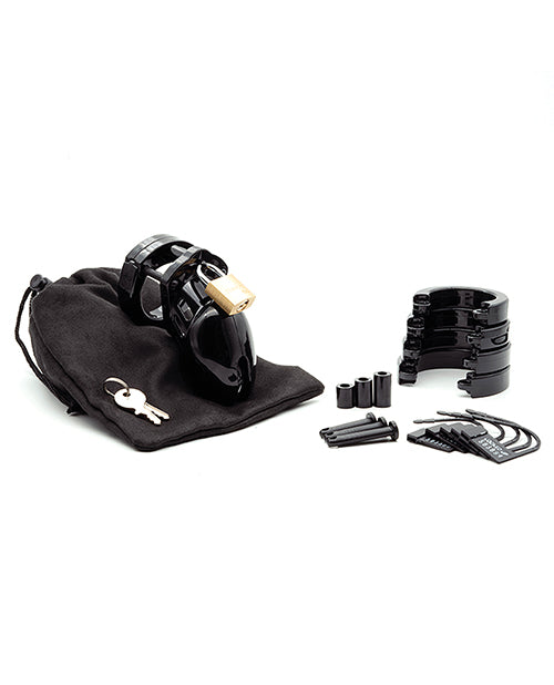 Cb-6000s 2 1/2 Inch Cock Cage & Lock Set - Black