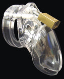 Cb-6000s 2 1/2 Inch Cock Cage & Lock Set - Clear