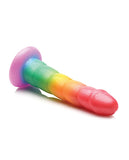 Curve Toys Simply Sweet 6.5 Inch Swirl Rainbow Dildo