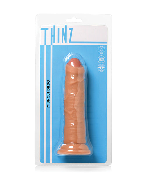 Curve Toys Thinz 7 Inch Uncut Dildo - Light