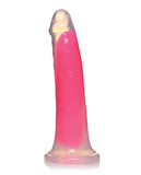 Curve Toys Lollicock 7 Inch Glow In The Dark Silicone Dildo - Pink