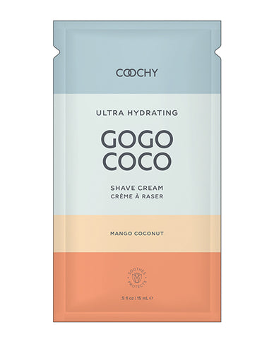 Coochy Ultra Hydrating Shave Cream Foil - .35 Oz Mango Coconut