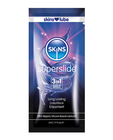 Skins Super Slide Silicone Based Lubricant - 5 Ml Foil