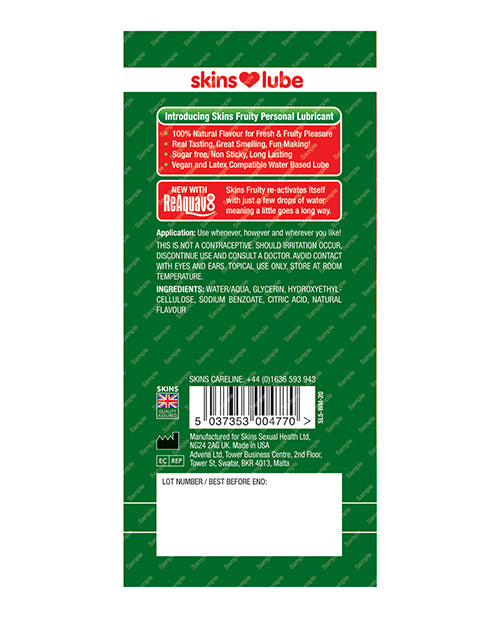 Skins Water Based Lubricant - 5 Ml Foil Watermelon