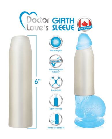 Doctor Love's 1.5 Inch Girth Sleeve - Translucent