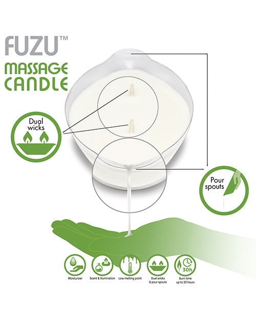 Fuzu Massage Candle - 4 Oz Coconut Passion