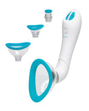 Bloom Intimate Body Automatic Vibrating Rechargeable Pump - Sky Blue-white