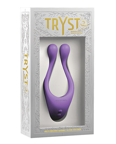 Tryst V2 Bendable Multi Zone Massager W-remote - Purple