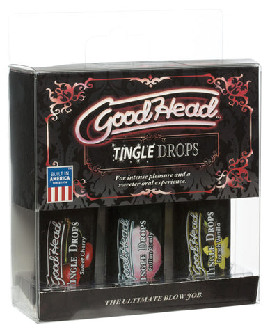 Goodhead Tingle Drops Kit - Sweet Cherry-cotton Candy-french Vanilla