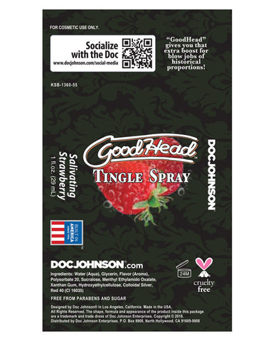 Goodhead Tingle Spray - Salivating Strawberry