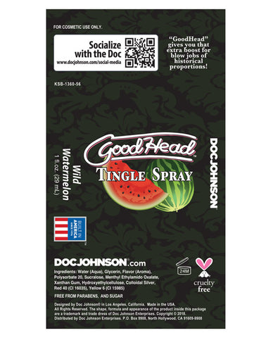 Goodhead Tingle Spray - Wild Watermelon