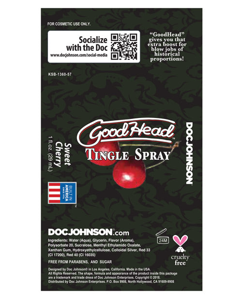 Goodhead Tingle Spray - Sweet Cherry