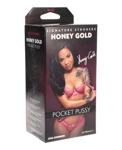 Signature Strokers Ultraskyn Pocket Pussy - Honey Gold