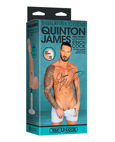 Signature Cocks Ultraskyn 8 Inch Cock W/removable Vac-u-lock Suction Cup - Quinton James