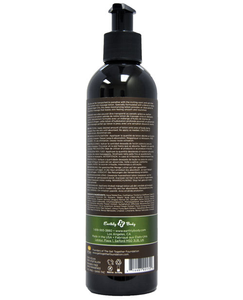 Earthly Body Hemp Seed Massage Lotion - 8 Oz Guavalava