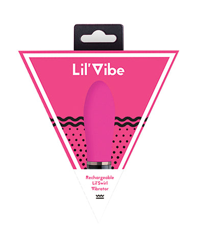 Lil' Vibe Swirl Rechargeable Vibrator - Pink