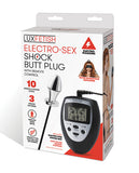 Lux Fetish Electro Sex Shock Butt Plug W/remote