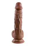 Evolved 8 Inch Realistic Dildo W-balls - Dark