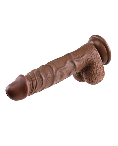 Evolved 8 Inch Realistic Dildo W-balls - Dark