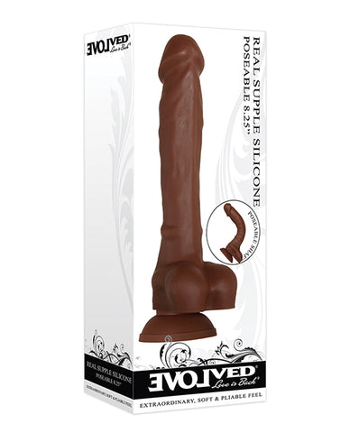 Evolved Real Supple Silicone Poseable Dark 8.25â€