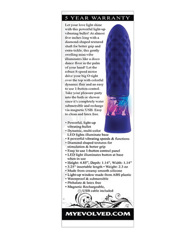 Evolved Raver Light Up Bullet - Purple