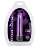 Erotic Toy Company Chrome Classics  5 Inch Vibe - Purple