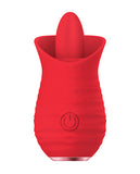 Luv Inc. Tongue Flickering Vibrator - Red