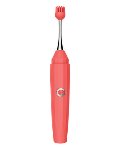 Luv Inc. Orgasm Pen W/three Attachments - Coral