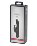 Fifty Shades Of Grey Greedy Girl Rechargeable Slimline Rabbit Vibrator - Black