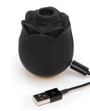 Fifty Shades Of Grey Hearts & Flowers Rose Vibrator - Black