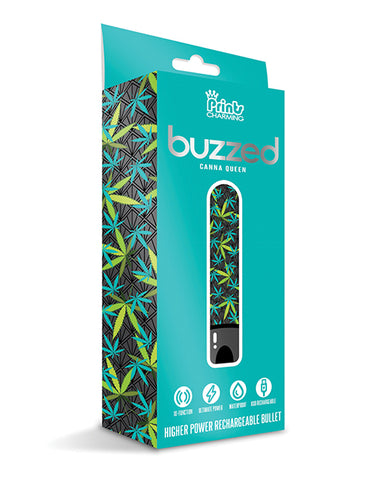 Buzzed 3.5 Inch Rechargeable Bullet - Canna Queen Black