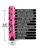 Buzzed 3.5 Inch Rechargeable Bullet - Blazing Beauty Pink