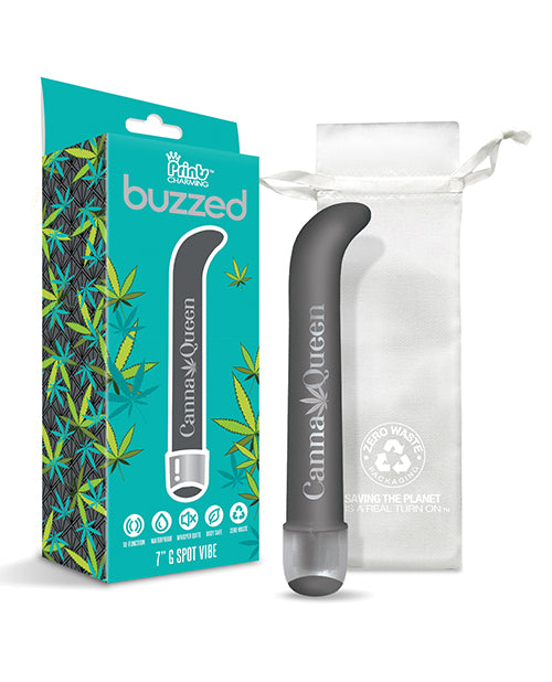Buzzed 7 Inch G-spot Vibe  - Canna Queen Black