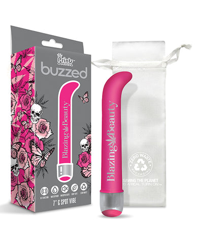 Buzzed 7 Inch G-spot Vibe  - Blazing Beauty Pink
