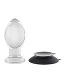 Gender X Crystal Ball Plug W-suction Cup - Clear