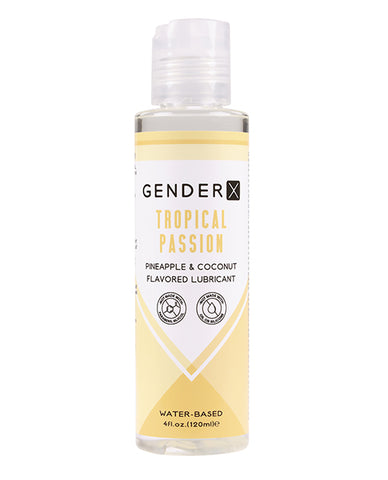 Gender X Flavored Lube - 4 Oz Tropical Passion