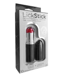 Lick Stick Rechargeable Discreet Lipstick Bullet W-high Speed Licking Tongue