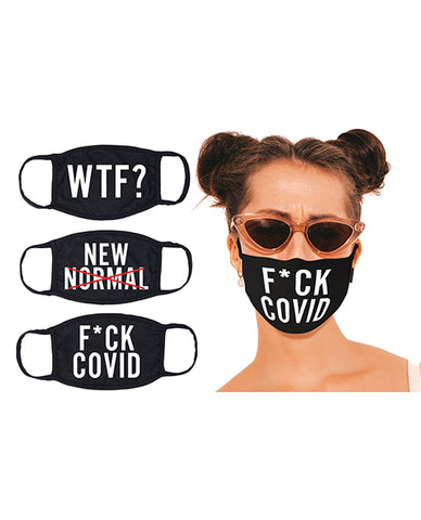 Hott Products Mask-erade Masks - F Covid-wtf?-new Normal X Pack Of 3