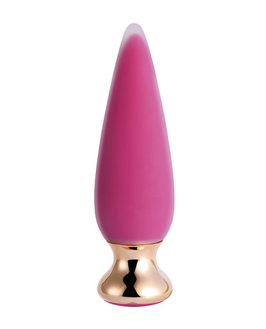 Doro Pretty Vibrating Anal Plug With Remote Control - Pink