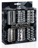 The 9's Crystalline Tpr Cock Sleeve 6 Pack - Clear