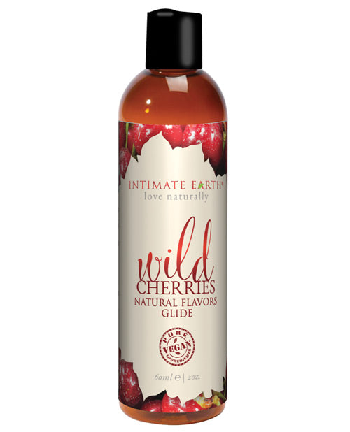 Intimate Earth Natural Flavors Glide - 60 Ml Wild Cherries