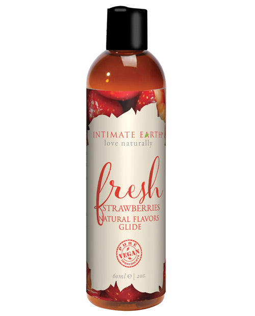 Intimate Earth Natural Flavors Glide - 60 Ml Fresh Strawberries