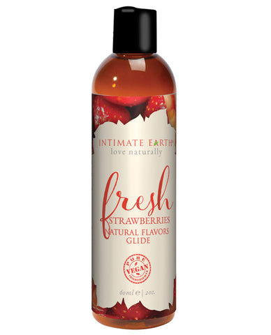 Intimate Earth Natural Flavors Glide - 60 Ml Fresh Strawberries