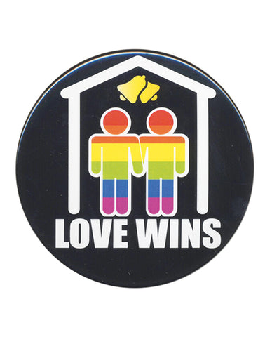 3 Inch Button Men - Love Wins