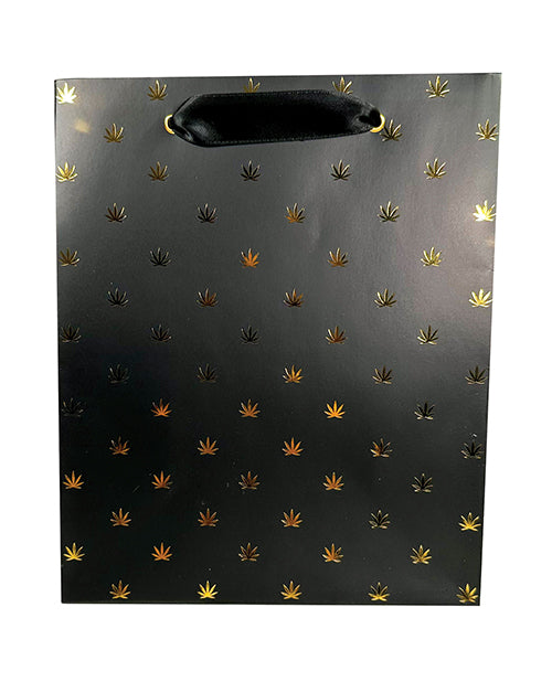 Polka Pot Gift Bag - Black/gold