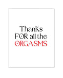 Orgasmic Greeting Card